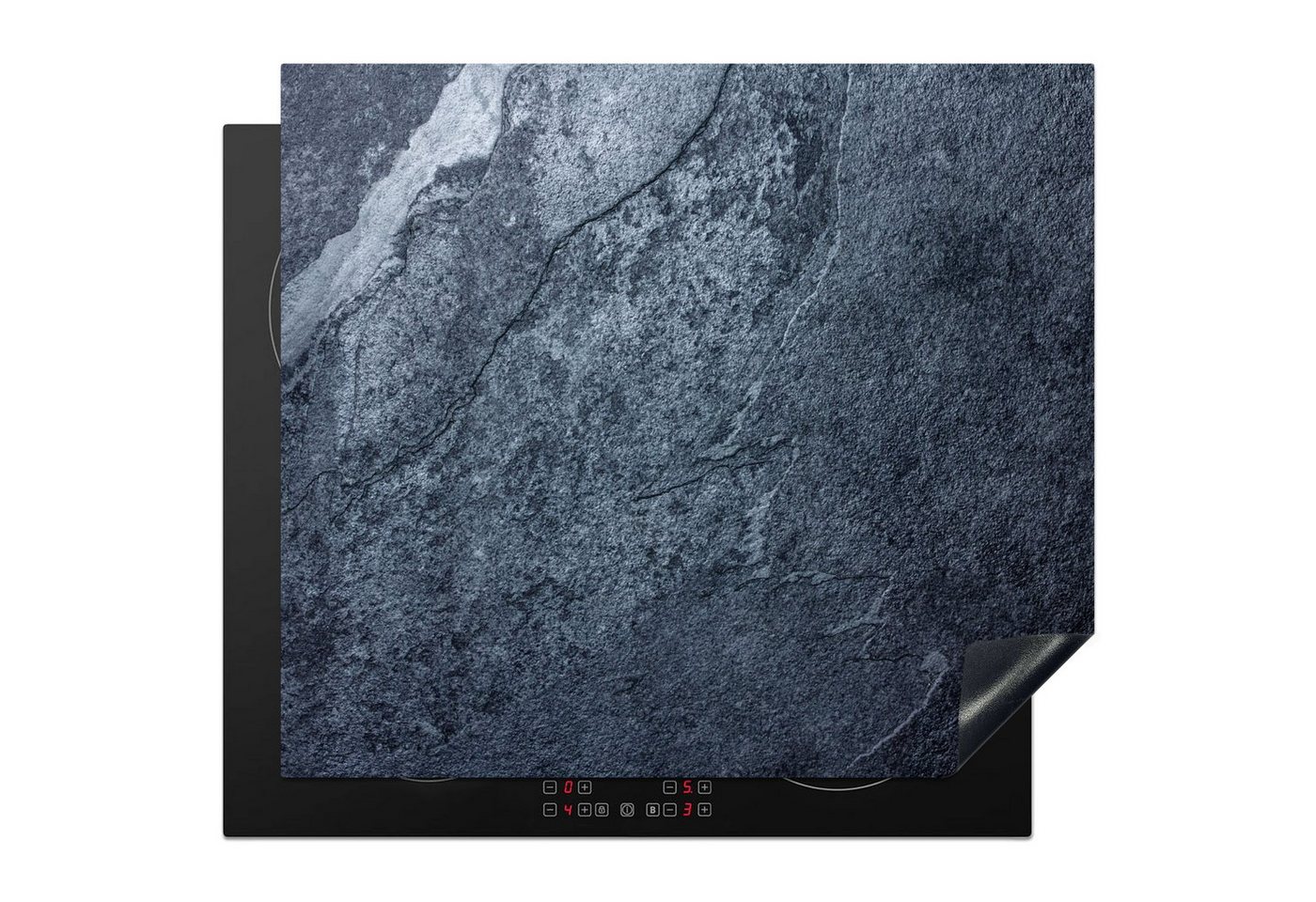 MuchoWow Herd-Abdeckplatte Induktionsschutz - Abdeckplatte Induktion - Beton - Rost - Alt, Vinyl, (1 tlg), Abdeckplatte für Ceranfeld, Herd Inductionsmatte, 57.6x51.6 cm Bild 4