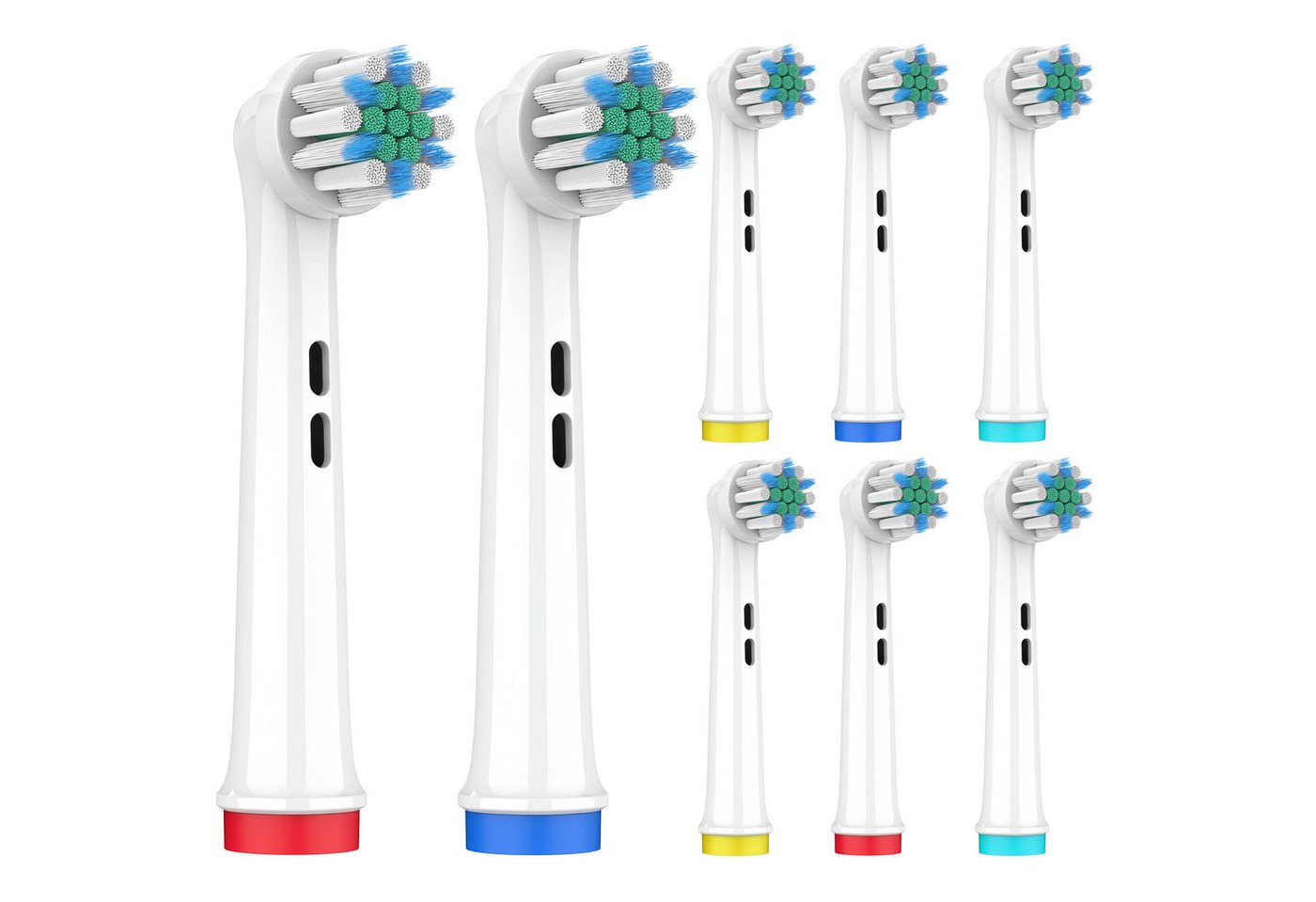 Wunder Zahnstocher Mundpflegecenter Aufsteckbürsten für Oral B 8er Pack - Zahnbürstenaufsätze für Oral B, 8x Ersatzzahnbürstenköpfe, Aufsteckbürsten kompatibel mit Oral B, Rotierender Impuls-Bürstenkopf Bild 5