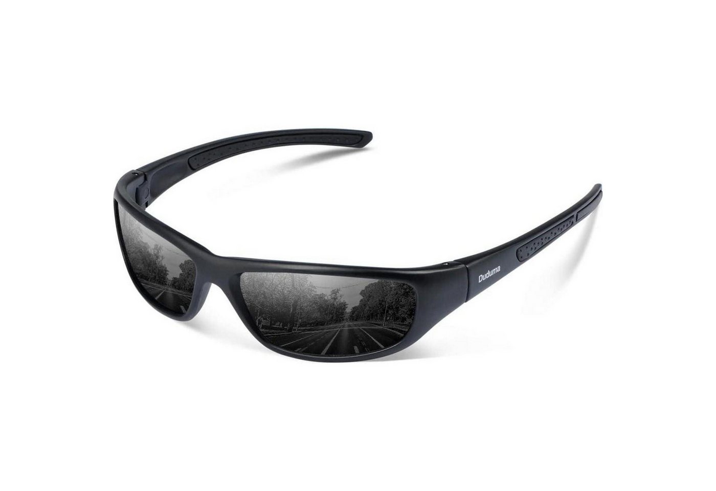 LuxusKollektion Fahrradbrille Sonnenbrille Polarisiert Schwarze Matte Rahmen mit Schwarze Linse Bild 4
