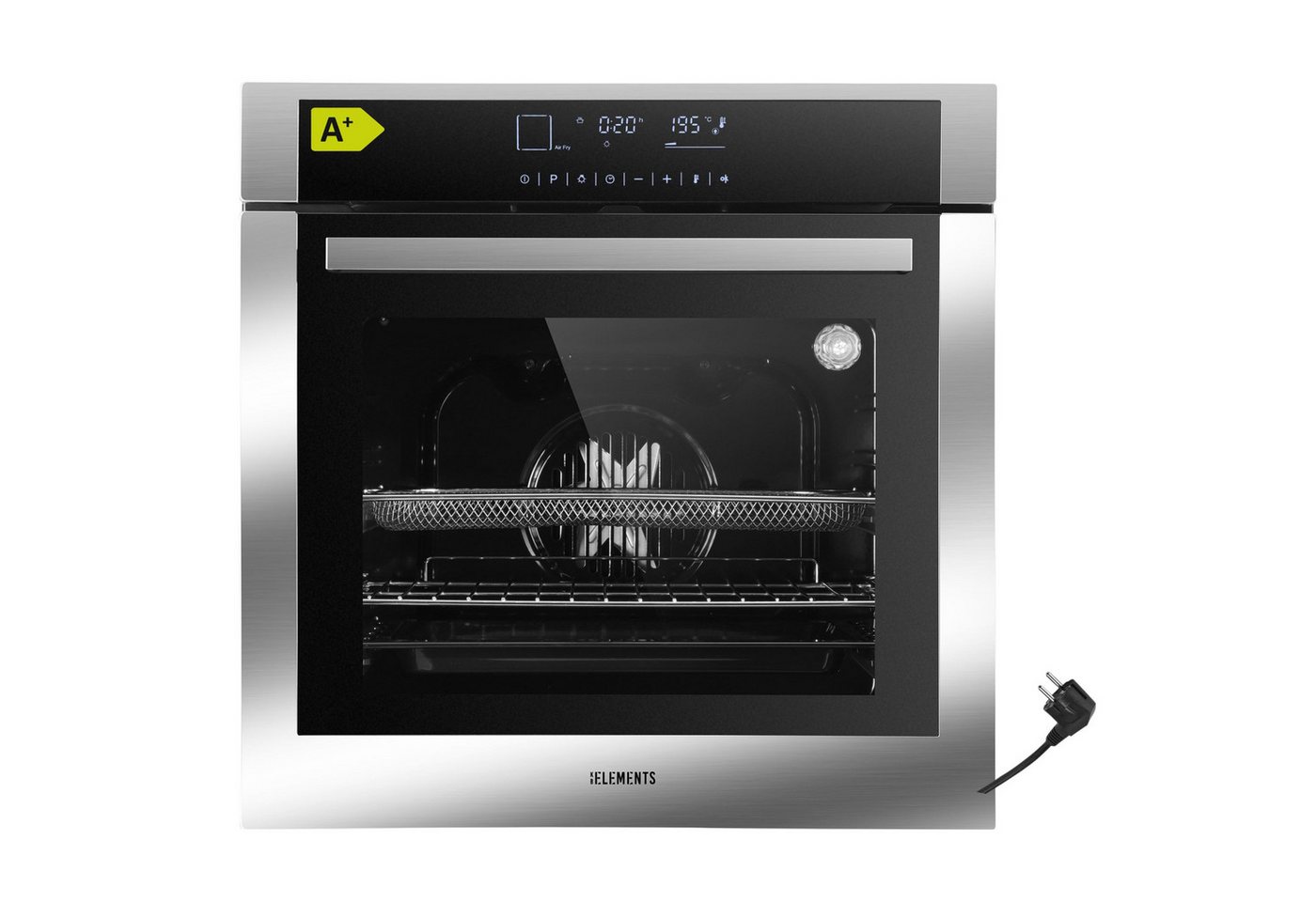 KB Elements Einbaubackofen 15 x Funktionen, Airfryer Funktion, Full Touch Display, AQUA CLEAN, mit 2-fach-Teleskopauszug, Air Fry, AQUA CLEAN,Full Touch,EEK A+ Bild 3