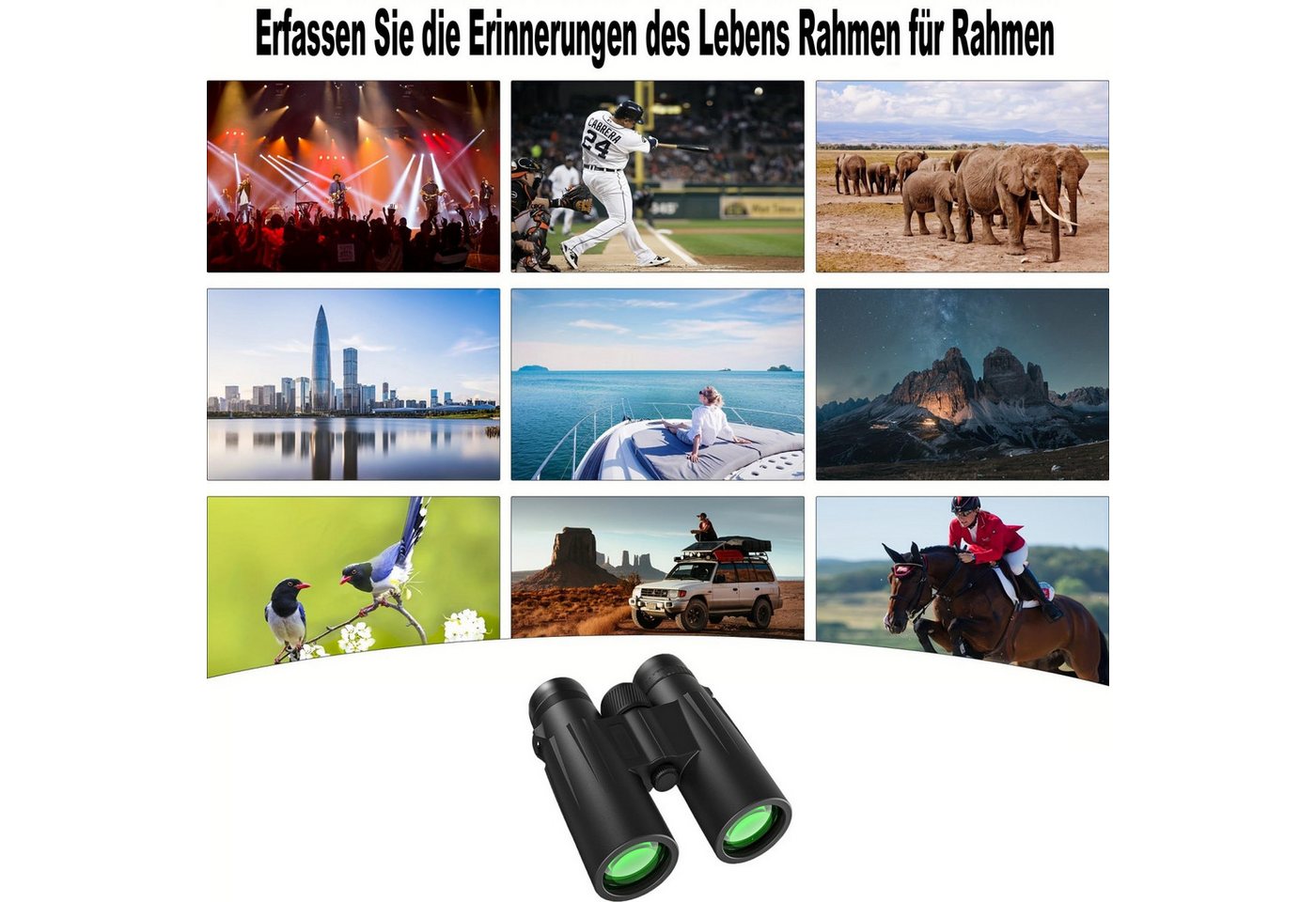 TWUFY 12x50 HD Fernglas Erwachsene,Binoculars Professional Ferngläser Fernglas (Outdoor Sportspiele Vogelbeobachtung Reisen Jagd Konzerte) Bild 2