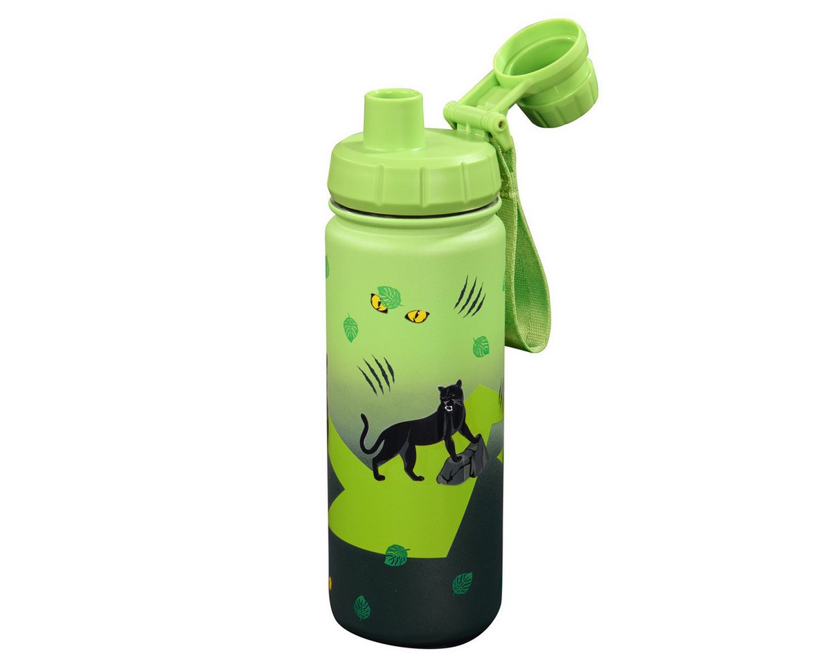 Step by Step Trinkflasche Edelstahl Trinkflasche Black Cat 0,5 l, Kinder-Flasche, nicht Spülmaschinengeeignet, 500 ml Bild 3