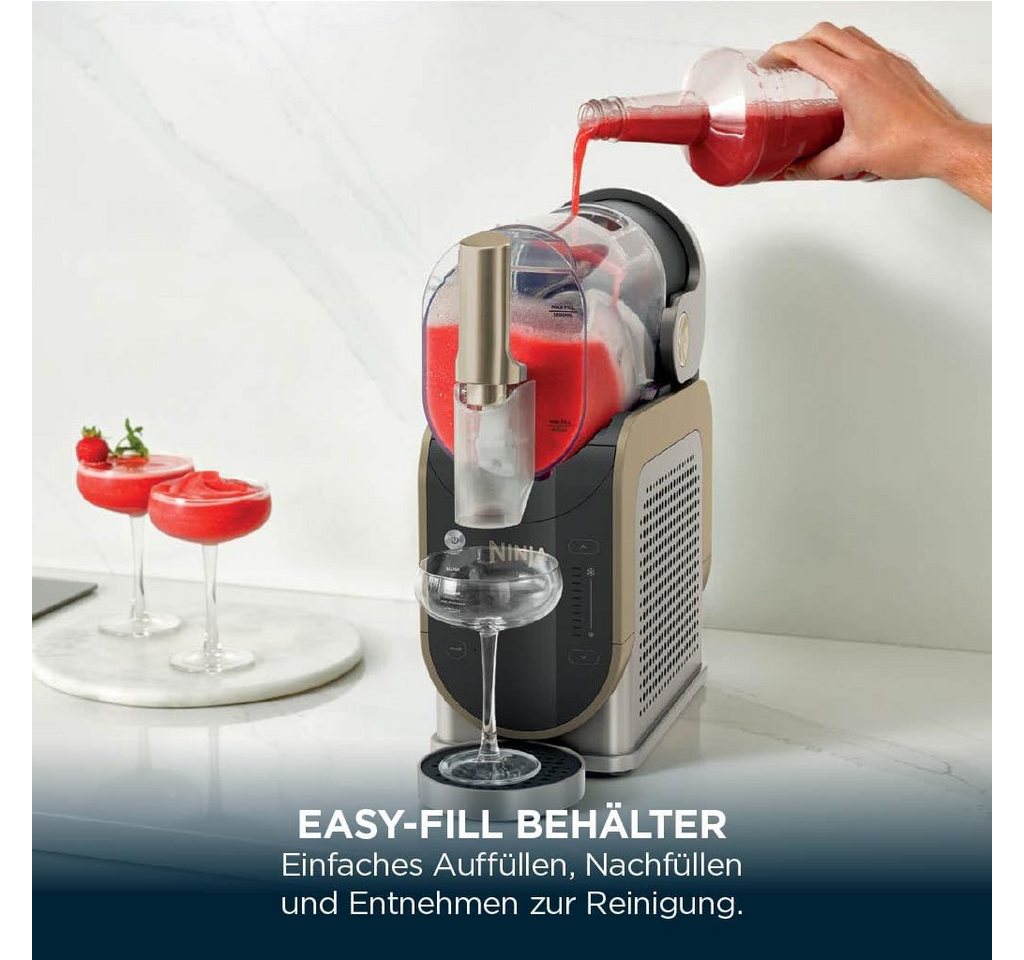 NINJA Slush-Eismaschine für Slush, Eis-Cocktails, Frappé, Milchshakes, Saft - FS301EUSTGD Bild 5