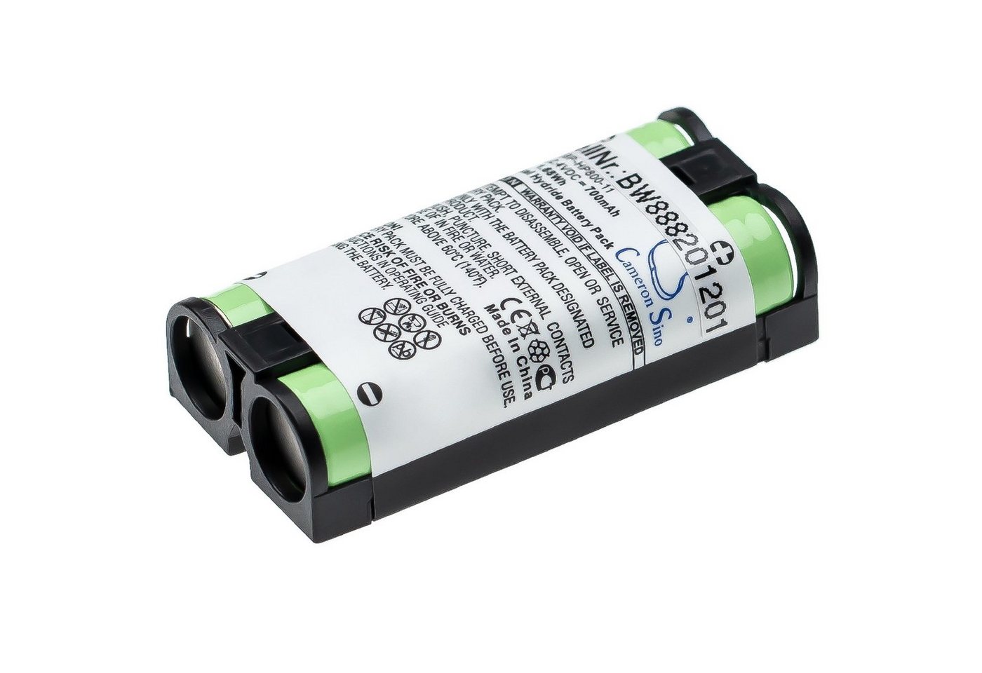 Akku Ersatz für Baugleiche Originalteilebezeichnung Sony 9-885-218-43, BP-HP800-11 für Kopfhörer (700mAh, 2,4V, NiMH) 700 mAh Bild 3