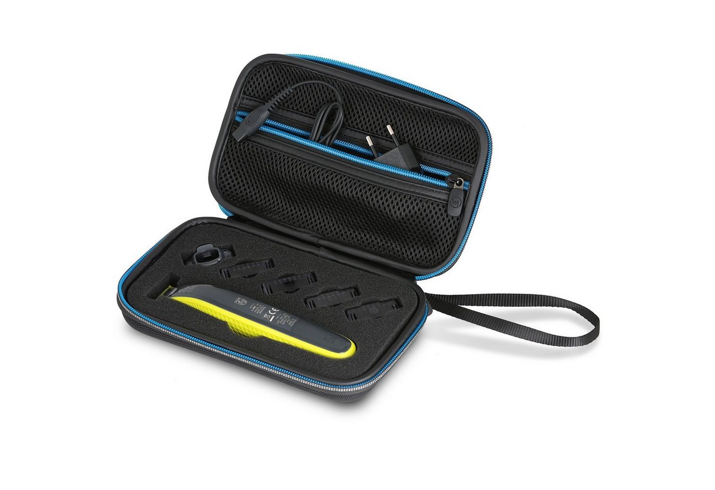 Wicked Chili Rasierer-Etui Tasche für Philips OneBlade Rasierer QP2530 2520 Case n.Z., Hard-shell Schutzhülle / Strapazierfähiges Material / Passgenau / Inla Bild 2