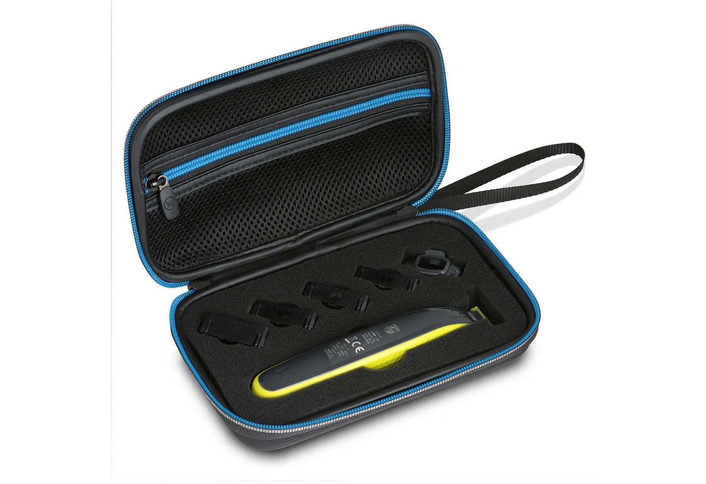 Wicked Chili Rasierer-Etui Tasche für Philips OneBlade Rasierer QP2530 2520 Case n.Z., Hard-shell Schutzhülle / Strapazierfähiges Material / Passgenau / Inla Bild 4