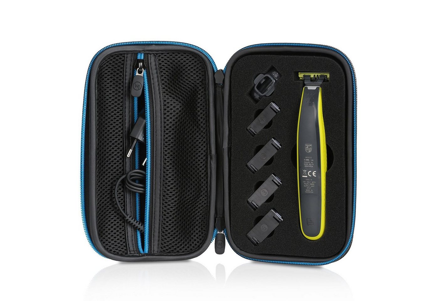 Wicked Chili Rasierer-Etui Tasche für Philips OneBlade Rasierer QP2530 2520 Case n.Z., Hard-shell Schutzhülle / Strapazierfähiges Material / Passgenau / Inla Bild 5