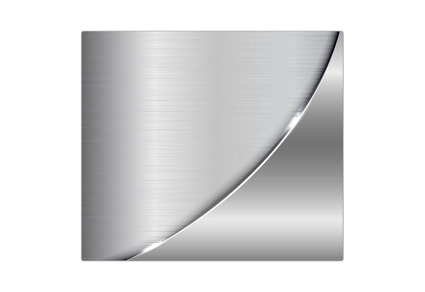 Primedeco Herd-Abdeckplatte Herdabdeckplatte Spritzschutz aus Glas Metallische Form, Glas, (1 tlg) Bild 5