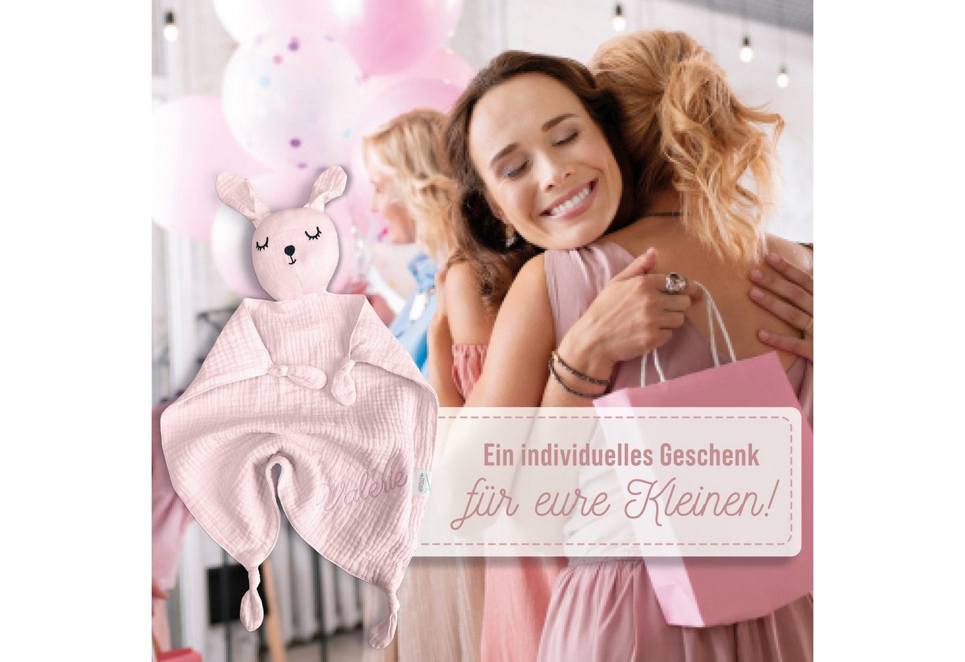 my STITCHERY Schnuffeltuch Musselin Schnuffeltuch fürs Baby mit Oeko-TEX® Standard 100, (1-tlg), Musselin-Stoff Bild 2