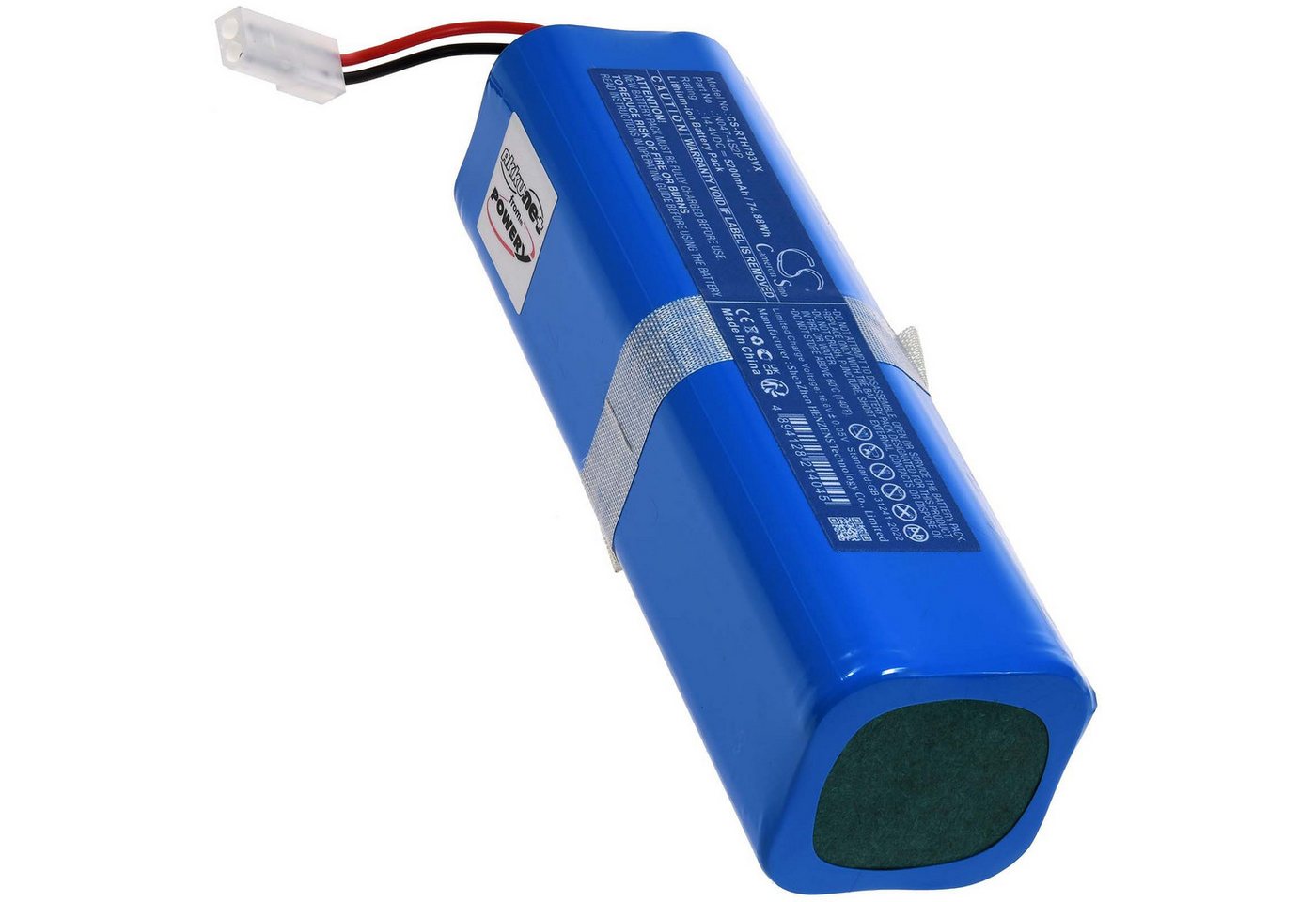 Powery Akku für Rowenta RR7987WH/NS0 Staubsauger-Akku 5200 mAh (14.4 V) Bild 2