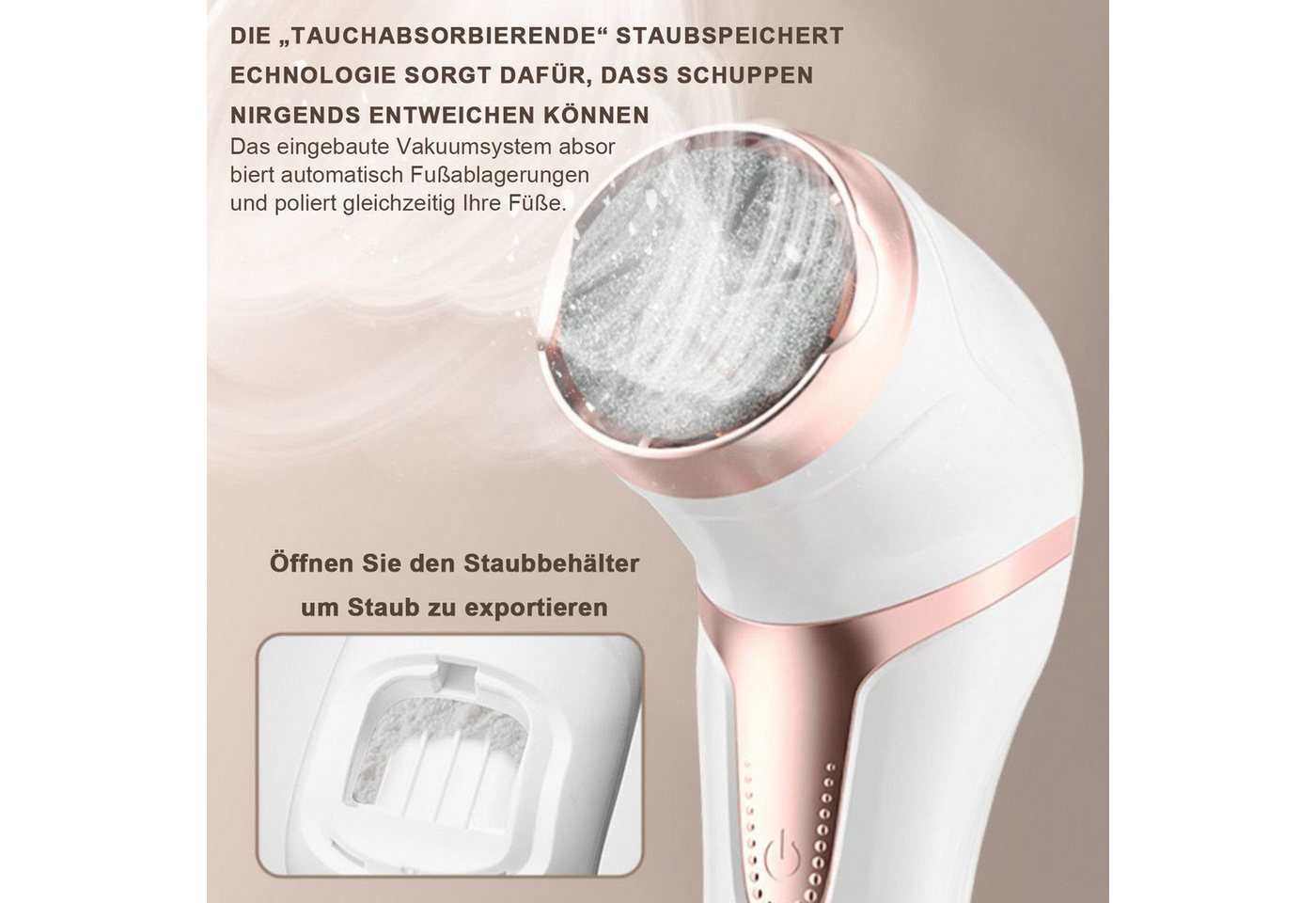 feinlux Elektrischer Hornhautentferner Bild 2