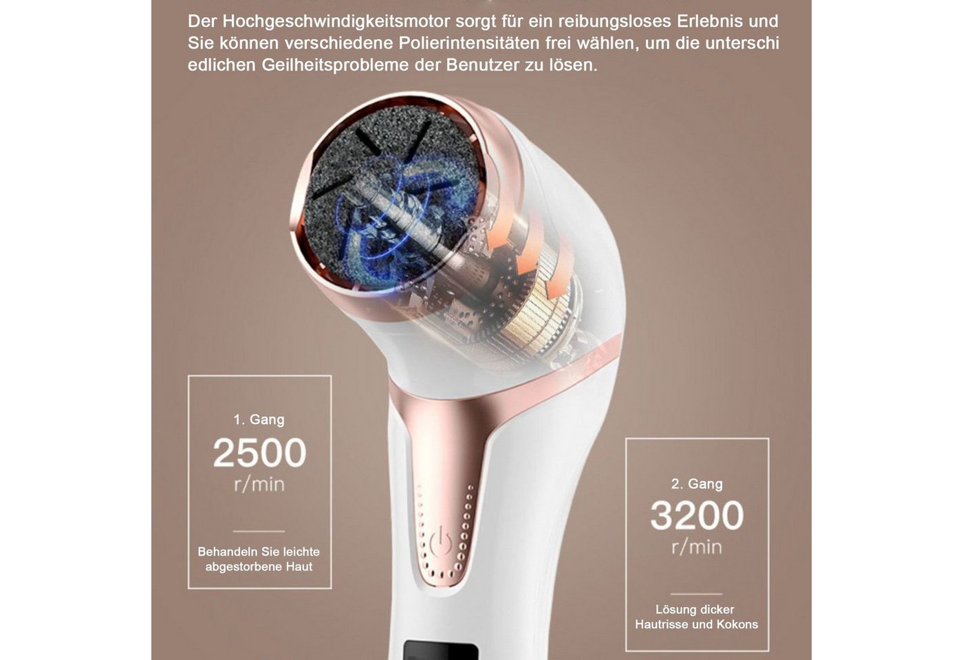 feinlux Elektrischer Hornhautentferner Bild 5