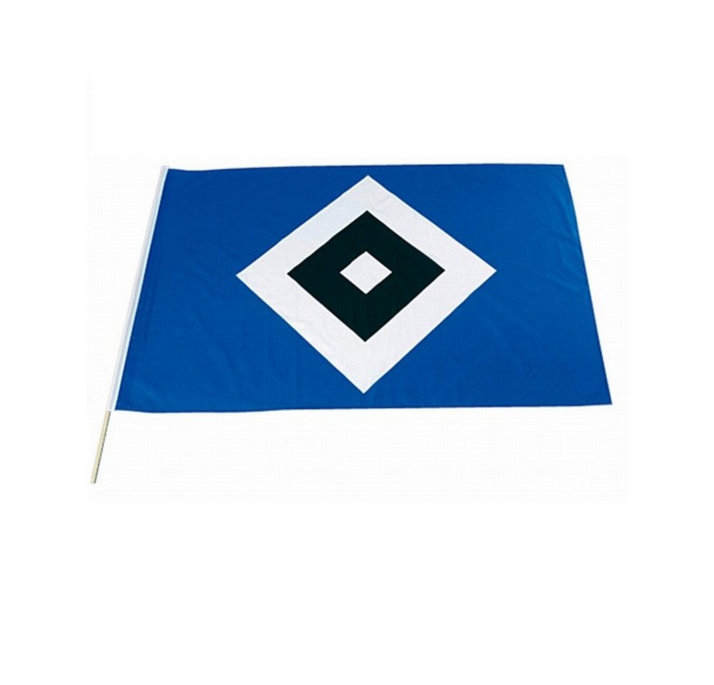 VertriebsArena GmbH Fahne HSV Fahne 'Raute' mit Stock 30x45 Bild 2