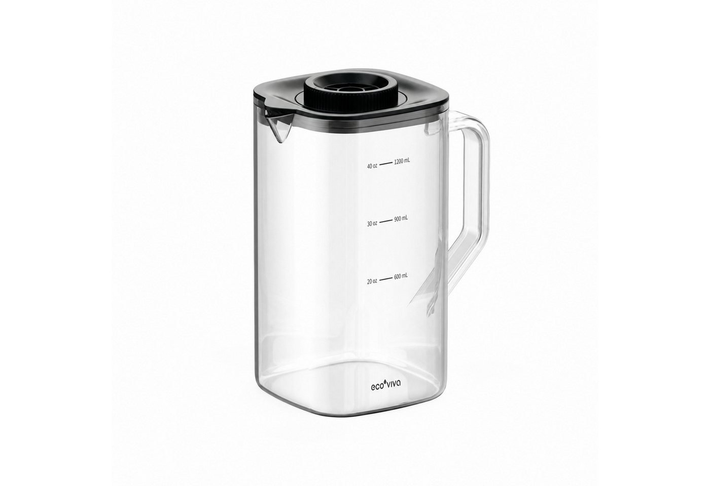 Ecoviva Wasserfilter MATE5 Glas-Teekanne, Zubehör für MATE5 Auftisch UV Umkehrosmoseanlage