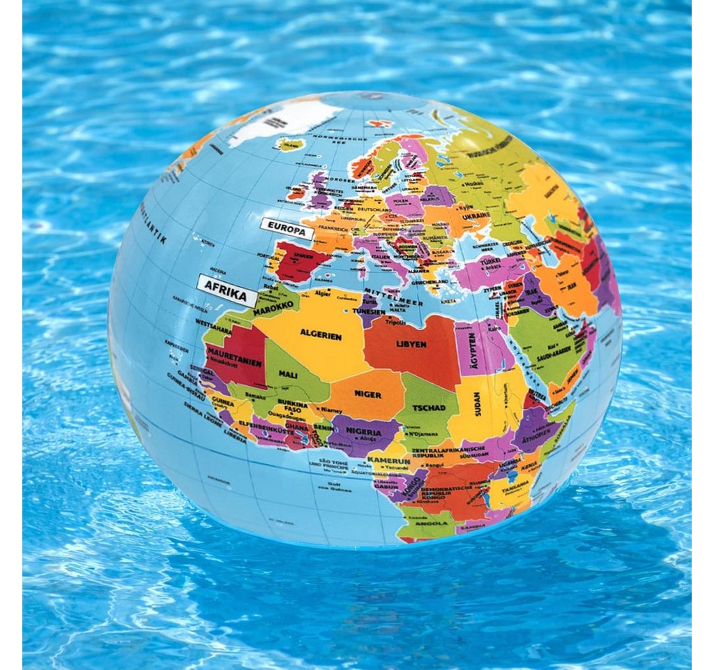 Interkart Landkarten & Globen GmbH Wasserball Aufblasbarer Globus als Wasserball