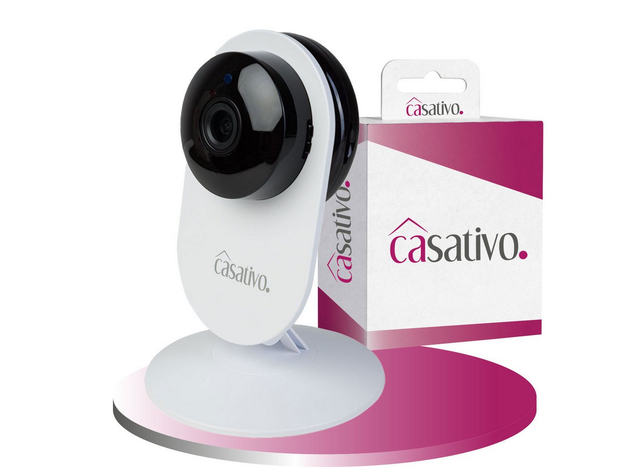 Casativo IP-Überwachungskamera Full-HD Überwachungskamera 135° Weitwinkel 10m-Nachtsicht & WLAN USB (Innenbereich, 1-tlg., Nachtsicht 10 m, Bewegungserkennung, 135°/85° Schwenkfunktion) Bild 3