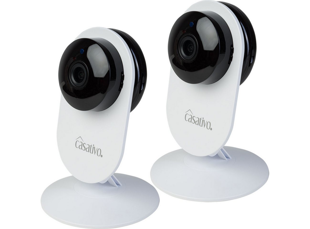 Casativo IP-Überwachungskamera Full-HD Überwachungskamera 135° Weitwinkel 10m-Nachtsicht & WLAN USB (Innenbereich, 2-tlg., Nachtsicht 10 m, Bewegungserkennung, 135°/85° Schwenkfunktion) Bild 5