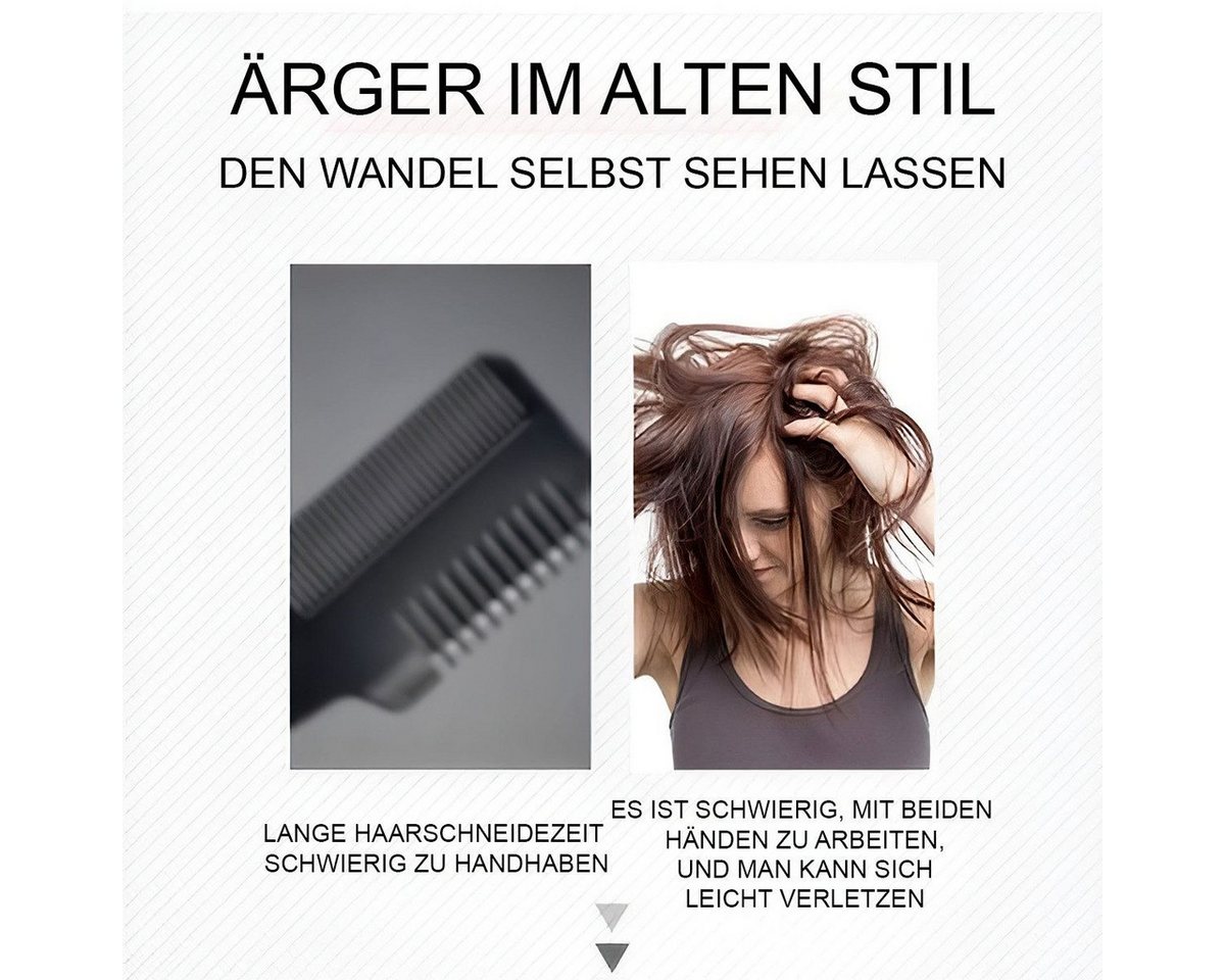 AURIVION Haarschneider Elektrischer Haar- & Bartschneider 500mAh kabellos, Barttrimmer für präzises Schneiden und Haarpflege, Haarschneider mit Kopfhaut Phototherapie zur Haarpflege Bild 3