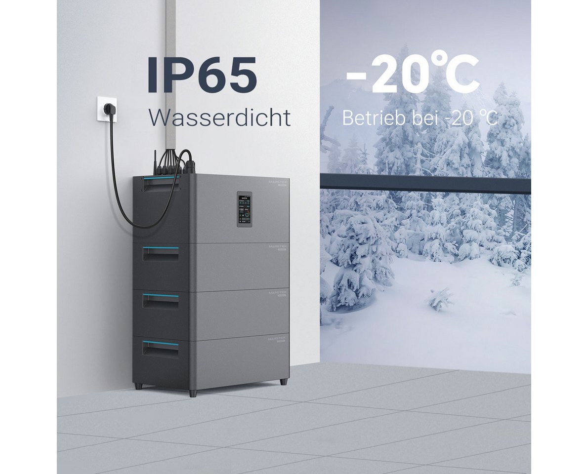 Marstek JUPITER C+ Erweiterungsbatterie – 2,56 kWh Speicher, Plug & Play Stromspeicher Marstek JC+ Erweiterungsbatterie 50000 mAh, 2,56 kWh LiFePO₄ Erweiterungsmodul, stapelbar, >6000 Zyklen, IP65. Bild 2