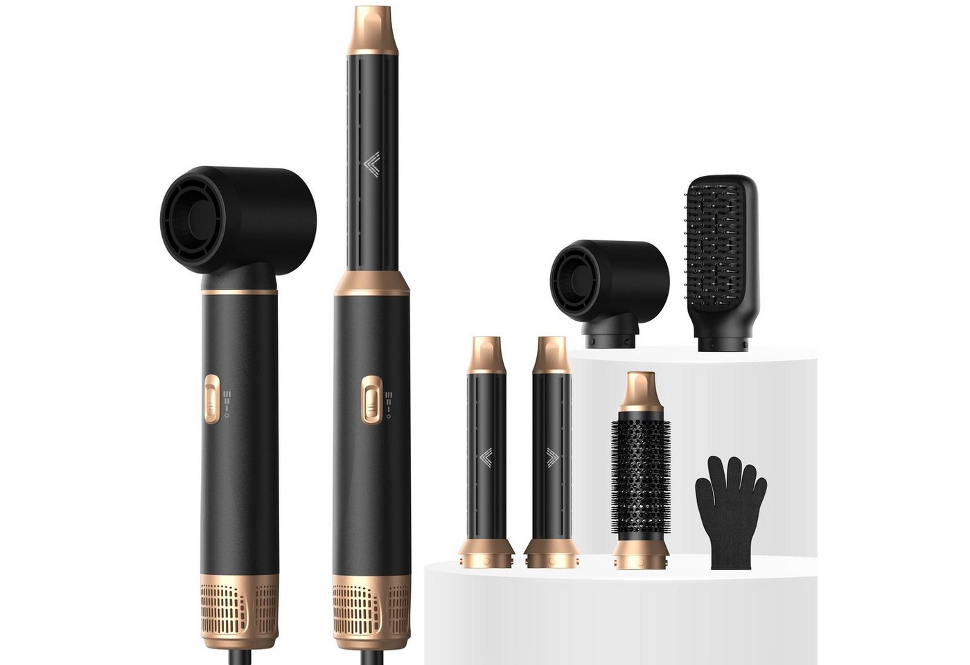 UKLISS Multihaarstyler Hairstyler 5-in-1-Luftstyler, Lockenstab, Föhn, Glättbürste, Multistyler, Rundbürste, Geschenke für Frauen Bild 5