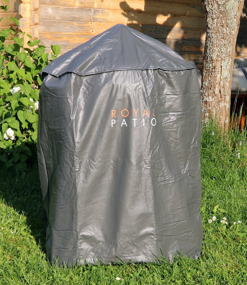heimtexland Grillabdeckhaube Abdeckung Schutzhülle Kugelgrill Rundgrill Haube 71 cm, Innenvlies I Kordelzug I verstärkte Nähte I UV- / Wetterfest Bild 3