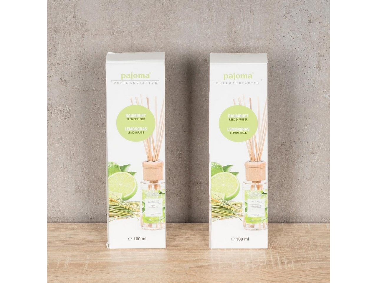 Levandeo® Luftbefeuchter, 2er Set Raumduft 100ml Lemongras Lufterfrischer Stäbchen Bild 3