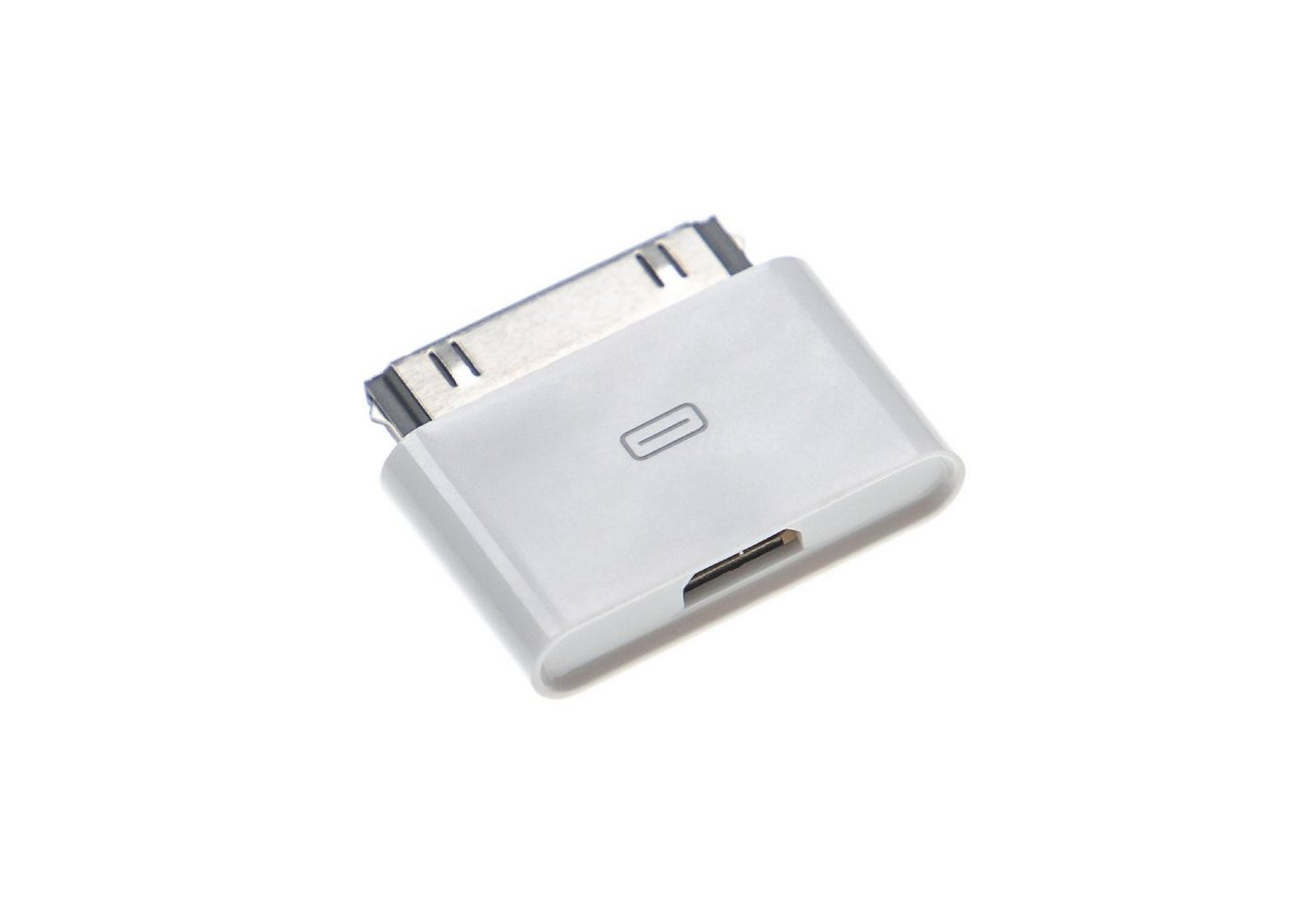 vhbw passend für Apple iPod Mini (4. Generation) Smartphone USB-Kabel, Micro-USB, 1x 30-Pin Konnektor, 1x Micro-USB Buchse, (2.7 cm)