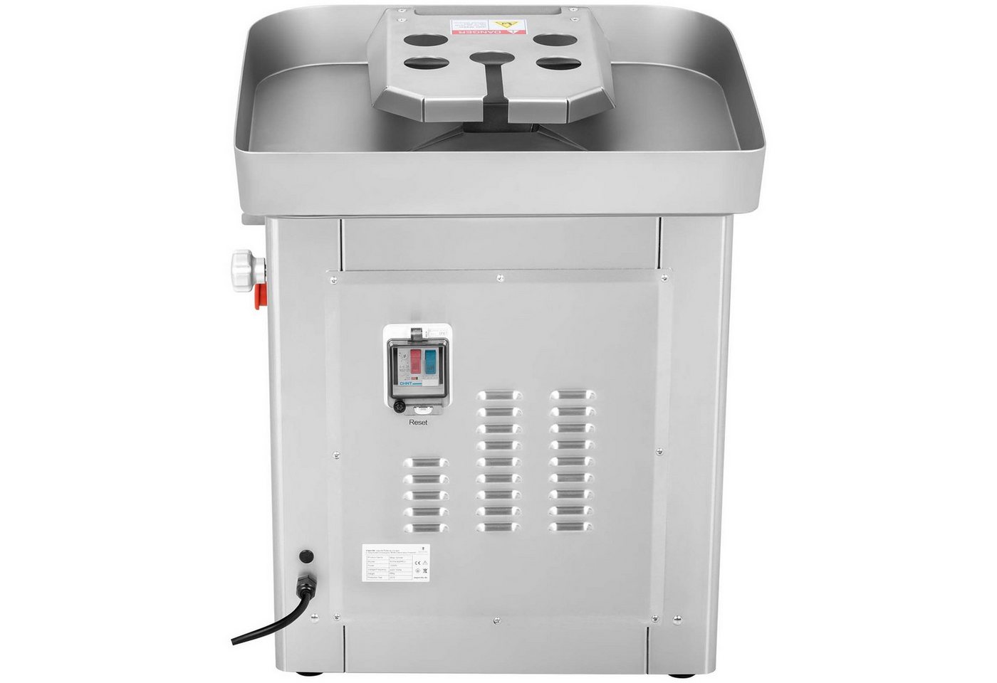 Royal Catering Fleischwolf 800 kg/h Elektrisch Gastro Profi Edelstahl Rücklauf Metallgetriebe, 1500 W, 400 V Bild 2