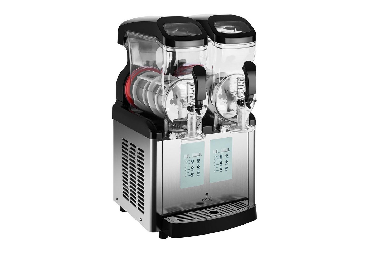 Royal Catering Slush-Eismaschine Slush-Maschine - 2 x 6 Liter - -20 °C - Ice-Cream-Funktion, 450 W