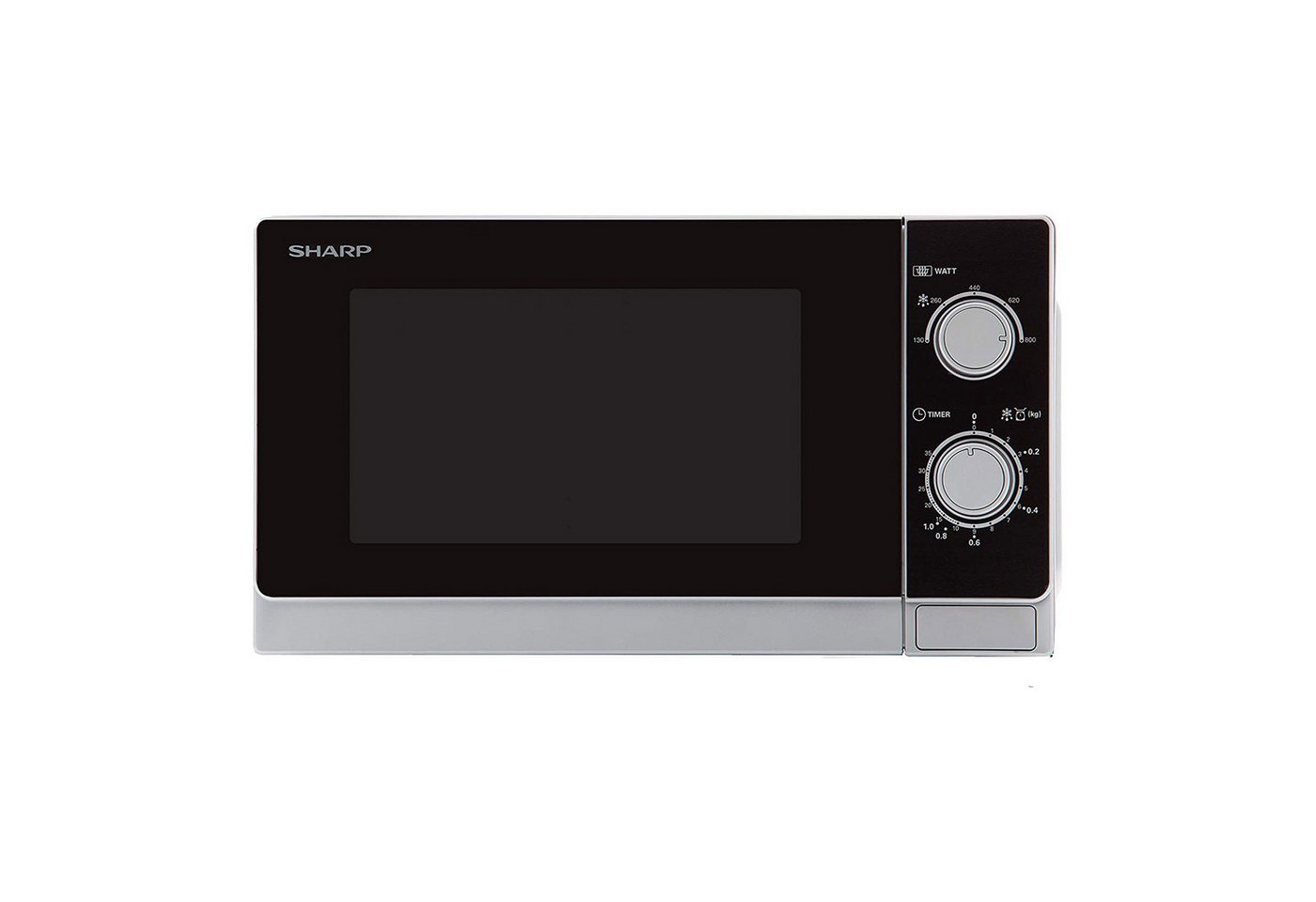 Sharp Mikrowelle R-200INW, 20 Liter, 5 Leistungsstufen, Glas-Drehteller, Auftauen nach Gewicht Bild 5