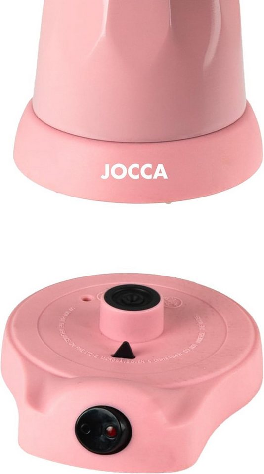 Jocca Espressomaschine Rosa Kaffeemaschine für 6 Tassen und Warmhaltefunktion, Moderner Stil, Campingtauglich, Einfache Handhabung, 480W Bild 3