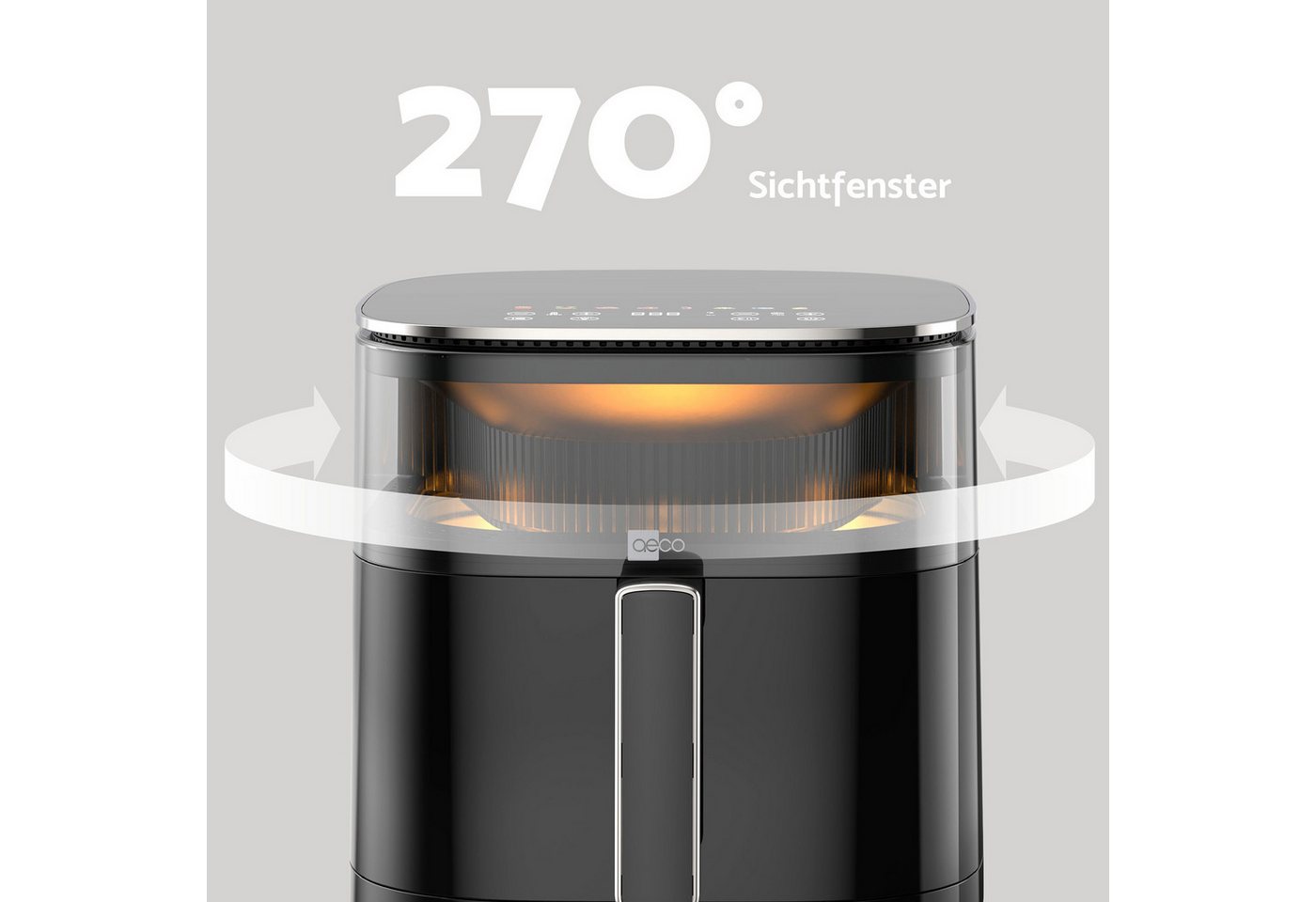 AECO Heißluftfritteuse, 1700 W, Rezeptheft Bild 3