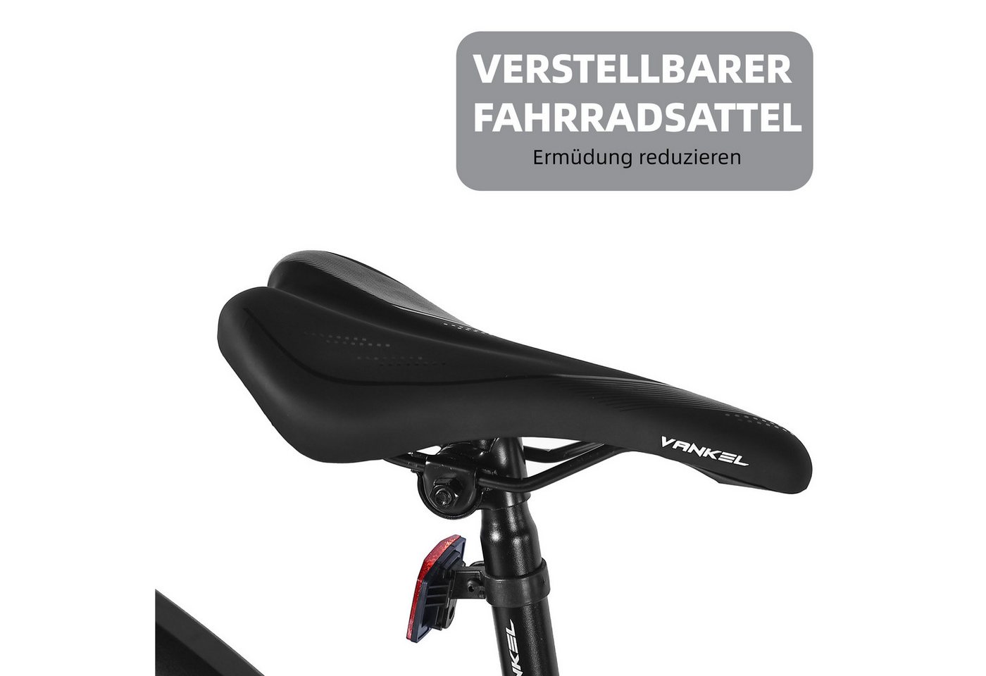 Vankel Mountainbike Shimano Schaltwerk, 29 Zoll MTB für Damen und Herren, 21 Gang Shimano, Hochwertiger Aluminium-Diamantrahmen, Scheibenbremse Bild 2