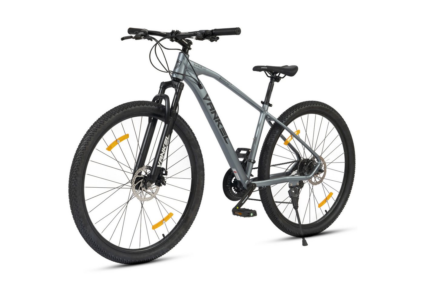 Vankel Mountainbike Shimano Schaltwerk, 29 Zoll MTB für Damen und Herren, 21 Gang Shimano, Hochwertiger Aluminium-Diamantrahmen, Scheibenbremse Bild 4
