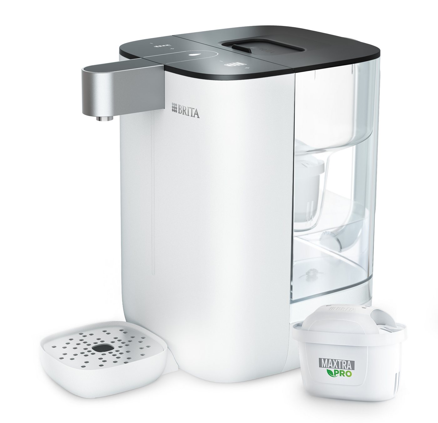 BRITA Heißwasserspender Cube inkl. Brita Wasserfilter, 4 l, 2150 W, MAXTRA PRO Filtartion, UV-C-Technologie, Temperatureinstellung
