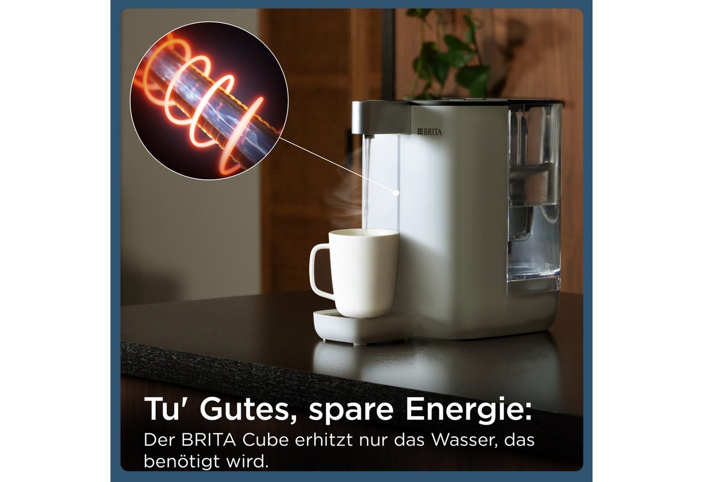 BRITA Heißwasserspender Cube inkl. Brita Wasserfilter, 4 l, 2150 W, MAXTRA PRO Filtartion, UV-C-Technologie, Temperatureinstellung Bild 2