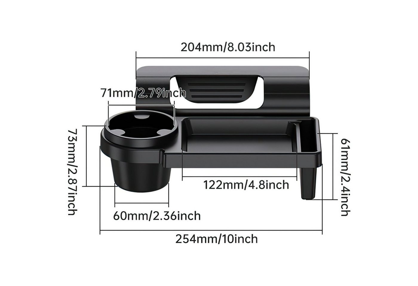 SURFOU Becherhalter Getränkehalter Auto Organizer Multifunktionale Aufbewahrungsbox, (Becherhalter Kaffeehalter Flaschenhalter Pommes Burger Cola Halter), Für Auto PKW LKW