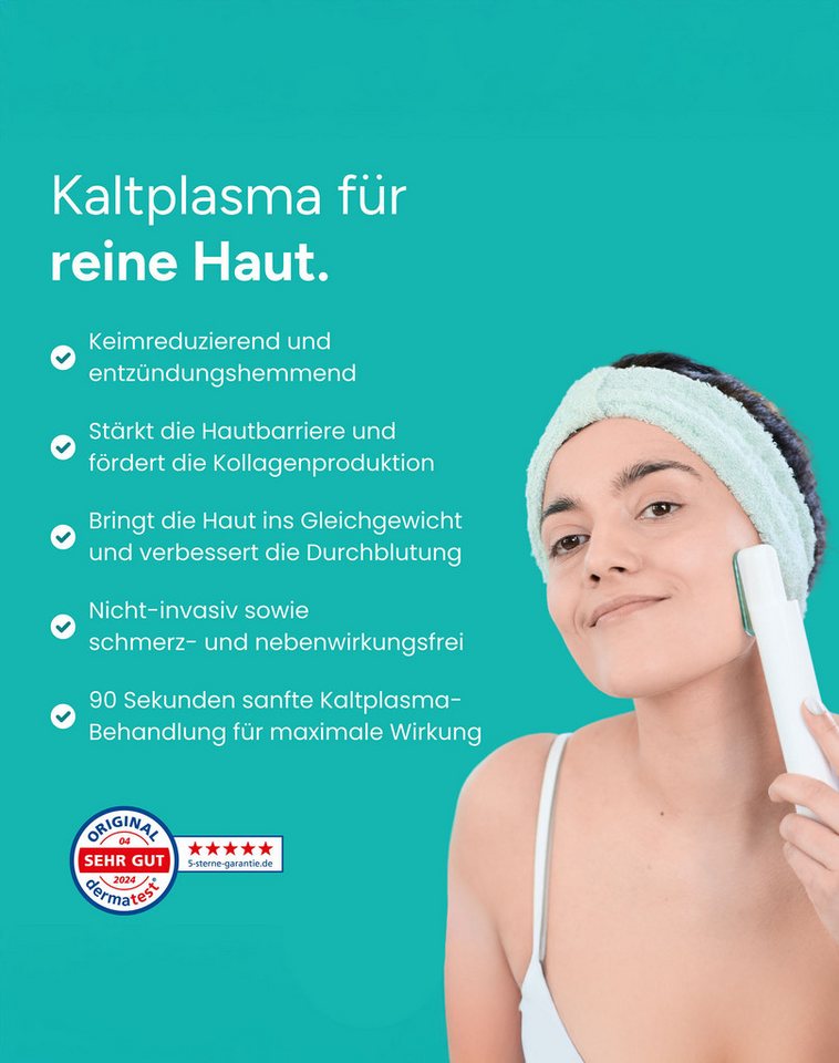 Glim Skin Kosmetikbehandlungsgerät Professionelles Kaltplasma-Kosmetikgerät GLIM90, Elektrische Gesichtsbürste, Gesichtspflege Gerät, Gesicht reinigen Bild 3