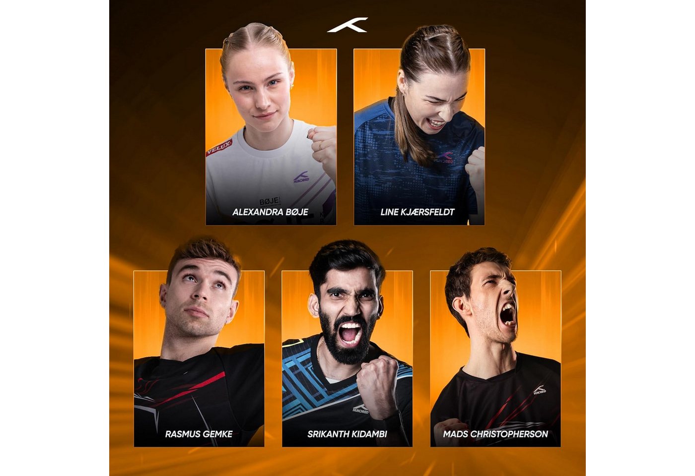 hundred Badmintonschläger Powertek Star Badminton Set zwei Schlägern und Zubehör Komplettpaket, (Badminton Spielset, 2 Schläger, Schutzhülle, Federbälle), Leichtbauweise, spielbereit, ideal für Anfänger Bild 3