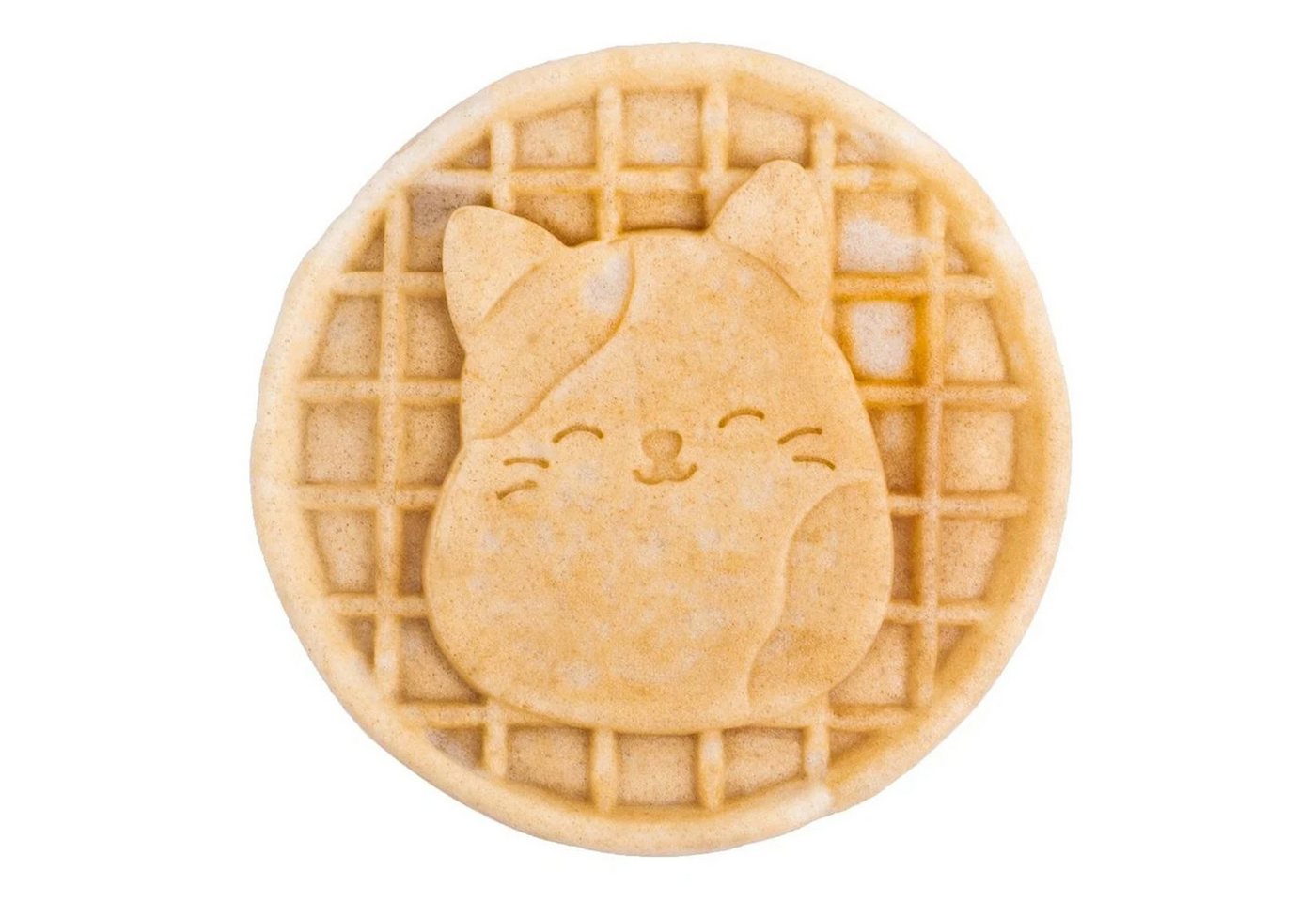 Fizz creations Waffeleisen Squishmallows Cam die Katze Motiv-Waffeleisen, 520 W, niedliches 3D Motiv auf der Waffel Bild 3