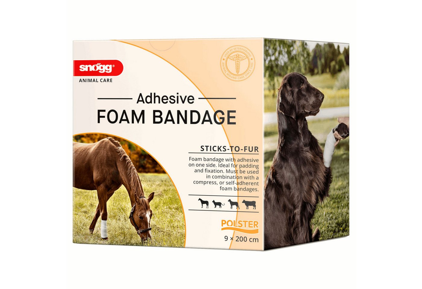 Snögg Gips-und Verbandschutz Animal Care Foam Bandage, 9 x 200 cm, elastischer Schaumverband für... Bild 2