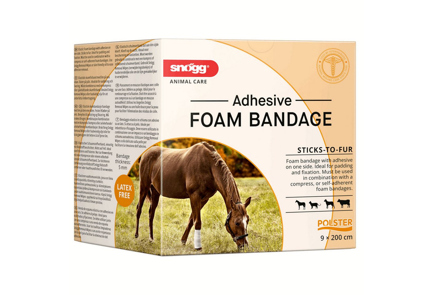 Snögg Gips-und Verbandschutz Animal Care Foam Bandage, 9 x 200 cm, elastischer Schaumverband für... Bild 4