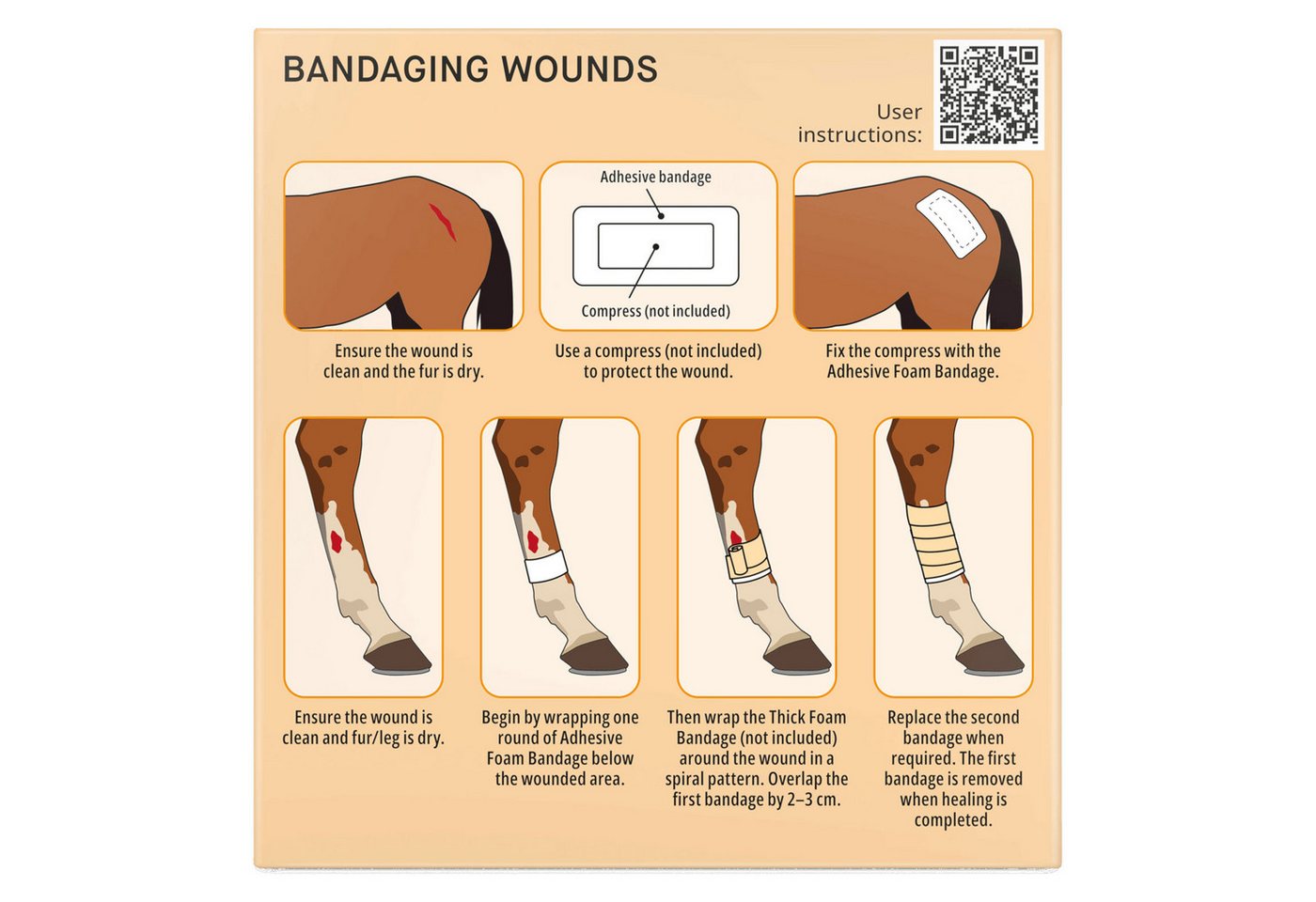 Snögg Gips-und Verbandschutz Animal Care Foam Bandage, 9 x 200 cm, elastischer Schaumverband für... Bild 5