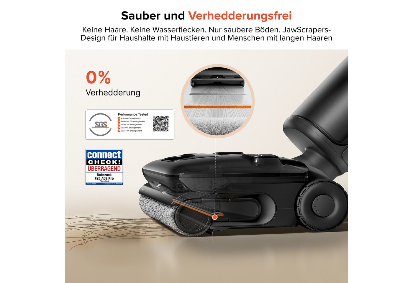 Roborock Nass-Trocken-Sauger roborock F25 ACE Pro, 25000Pa, JetFoaming gegen Flecken Bild 2