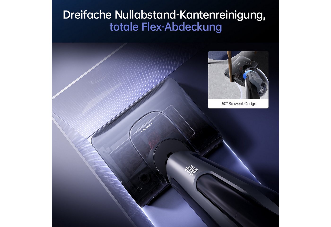 JONR Nass-Trocken-Akkusauger H2/H2 PRO,20000 Pa,Innovatives Geruchsfreies Design, 1500ml Wassertank, 100 W, Unten Integrierter Schmutzwassertank, Saugwischer Smart 3 in 1/ Nass Trockensauger akk, Badezimmer-Modus, 180°-Flachreinigung