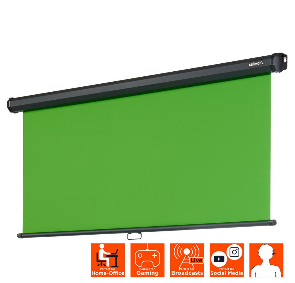 Celexon Chroma Key Green Screen Rolloleinwand Bild 2