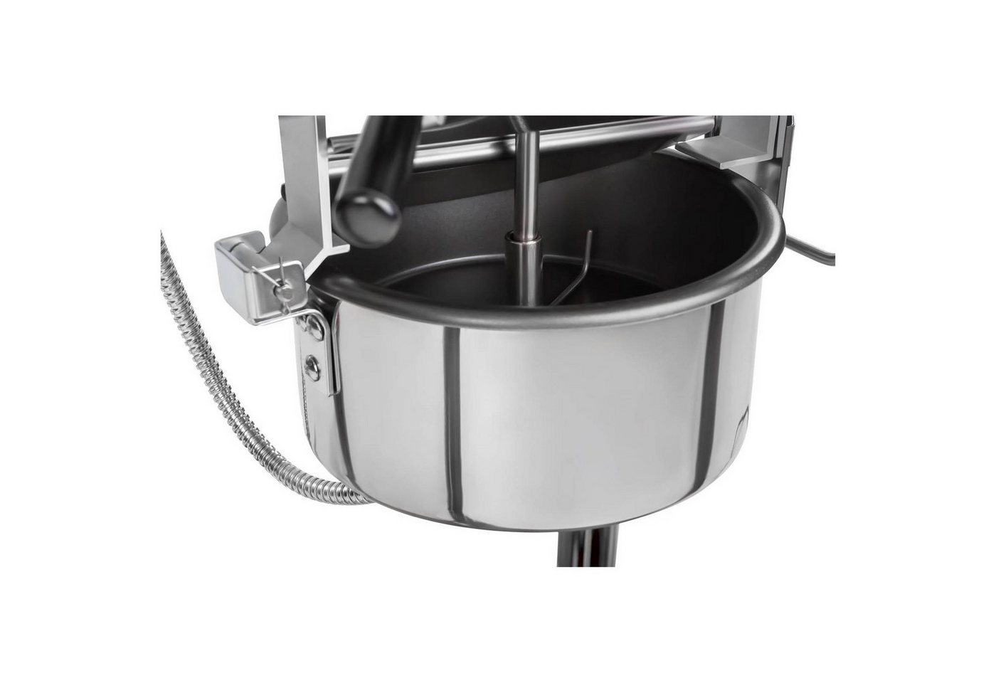 Royal Catering Popcornmaschine 5kg/h Popcornmaker mit Wagen Popcornautomat 1500 W Rot Retro Profi