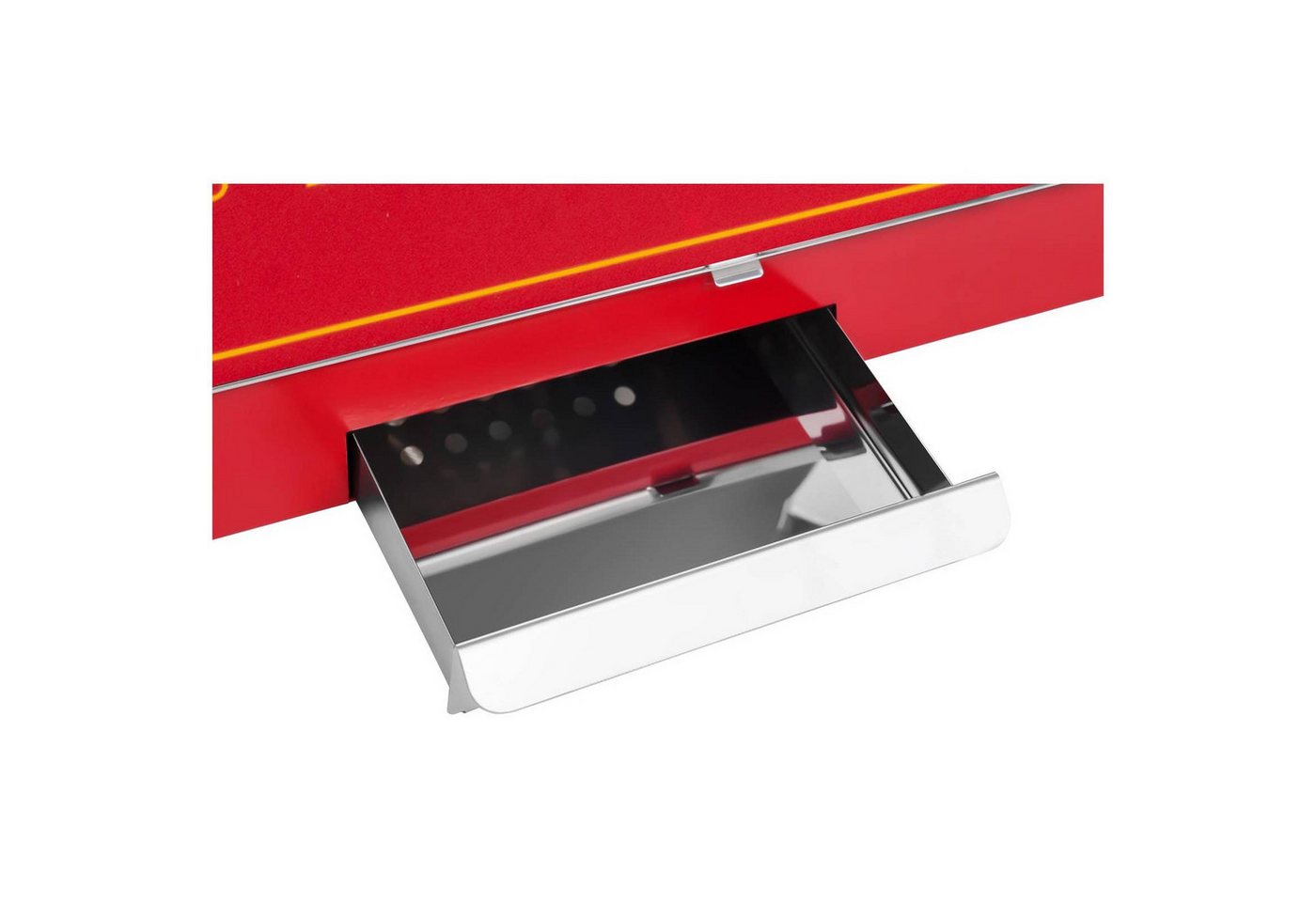 Royal Catering Popcornmaschine 5kg/h Popcornmaker mit Wagen Popcornautomat 1500 W Rot Retro Profi Bild 5