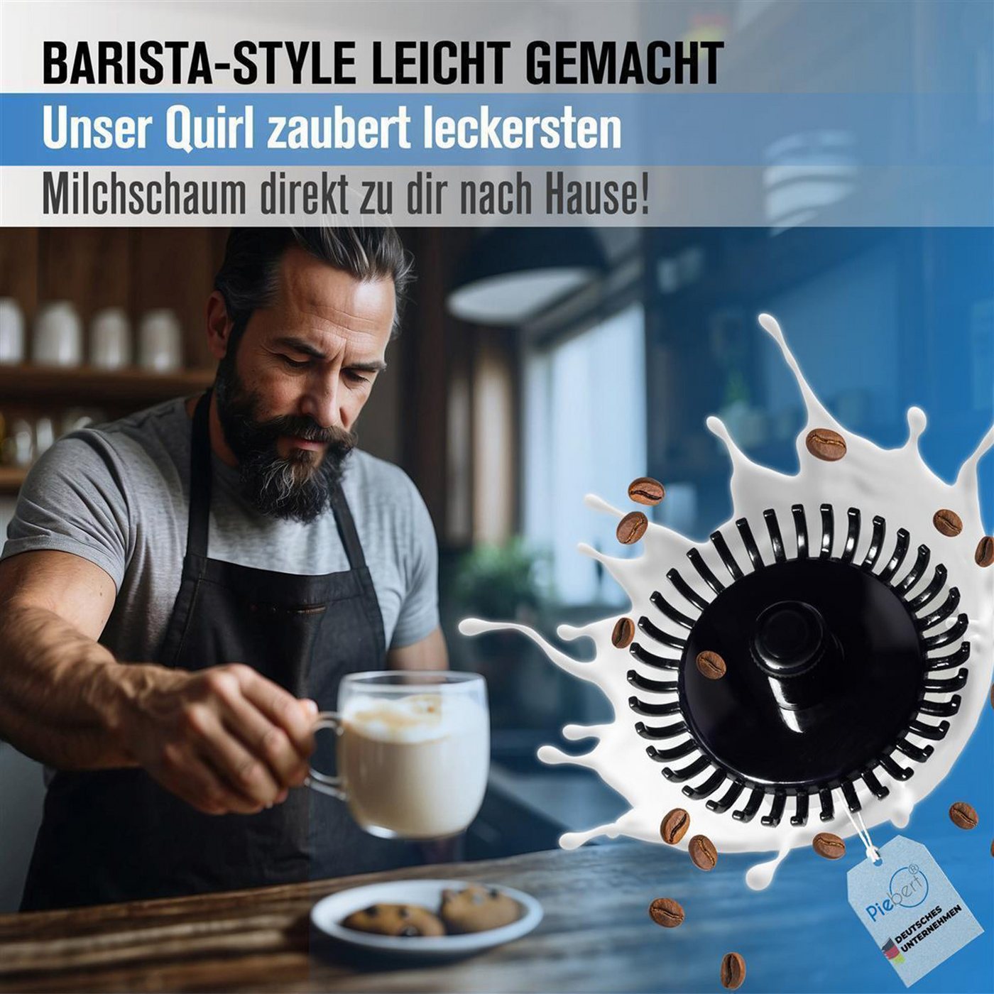 Piebert Quirl Quirl Einsatz 29371 für diverse Milchaufschäumer (siehe Beschreibung) Bild 2