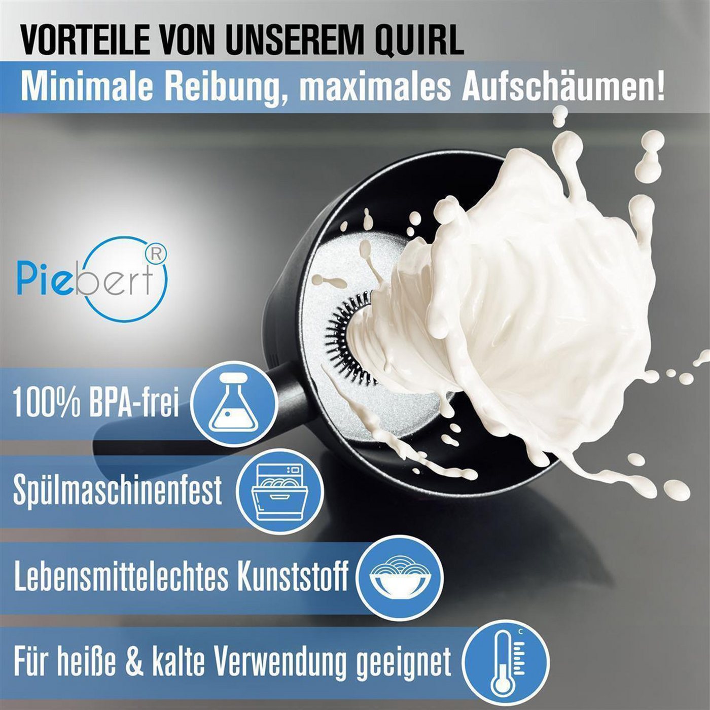 Piebert Quirl Quirl Einsatz 29371 für diverse Milchaufschäumer (siehe Beschreibung) Bild 3